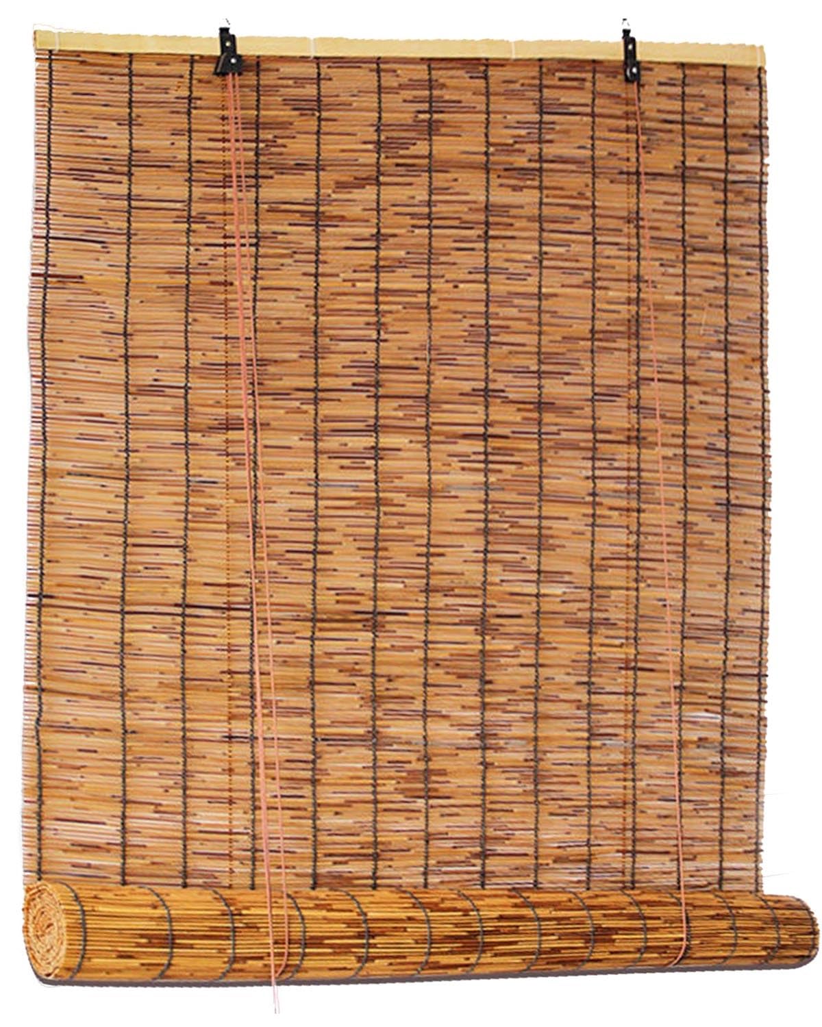 Victoria M. Rolgordijn bamboe 80 x 160 cm in kleur bamboe, bescherming tegen inkijk Rolgordijn voor ramen en deuren