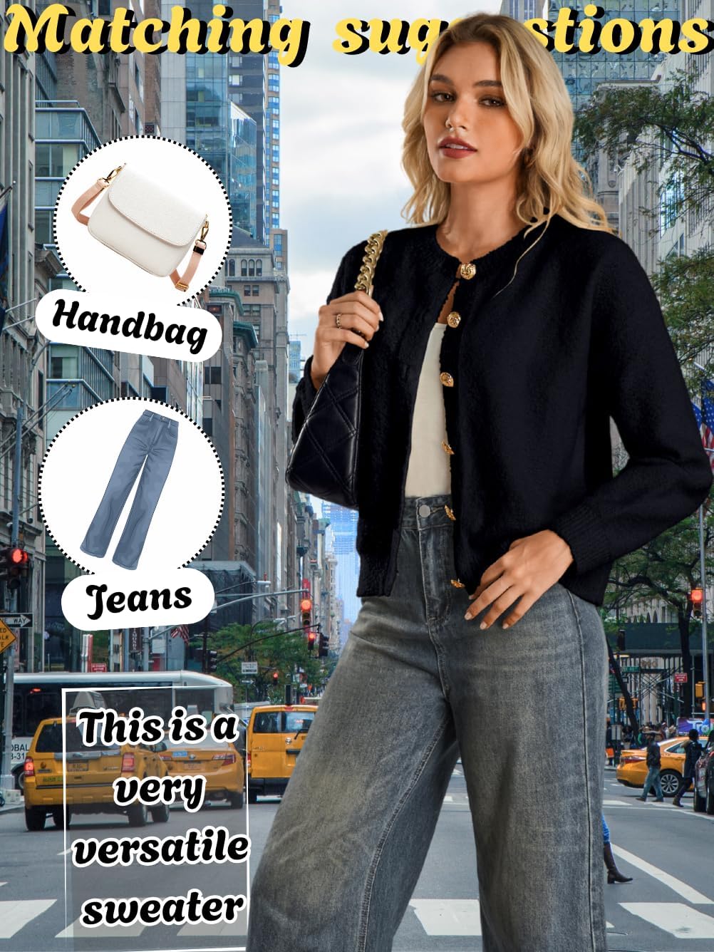 Chunky Knit Cardigan,Button Sweater Jacket for Women,Fall Trendy Cozy Cardigans - Image 6