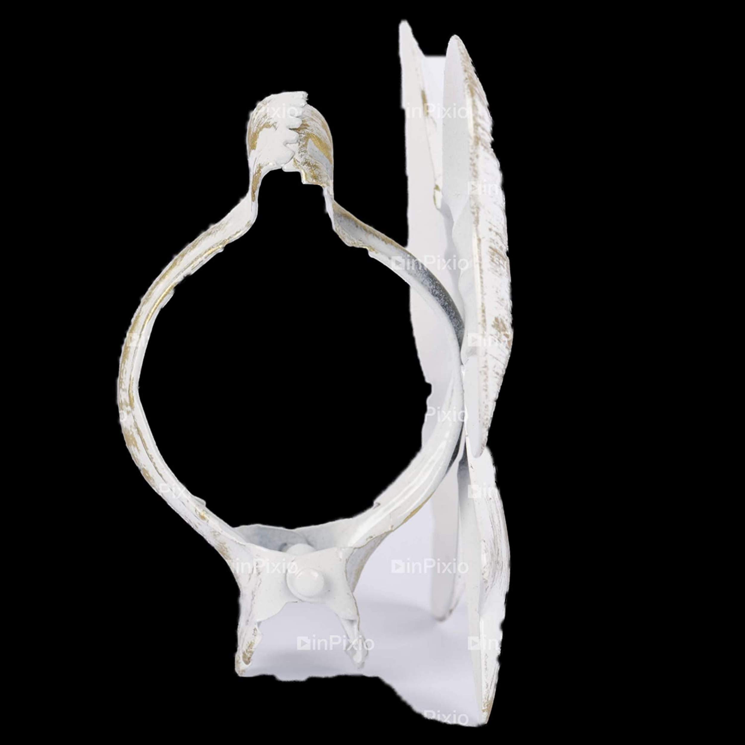 2 Embrasses Rideau Motif Soleil - Blanc Et Or | Déco Vintage Sans Griffes | 6-7 Cm