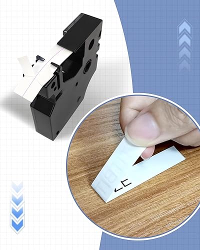 Miniatura 8 de Paquete de 4 recambios para rotuladoras Dymo D1 45013 45014 45015 45021 12 pulgadas x 23 pies para Dymo LabelManager 160 420P 210D 280 360D PnP