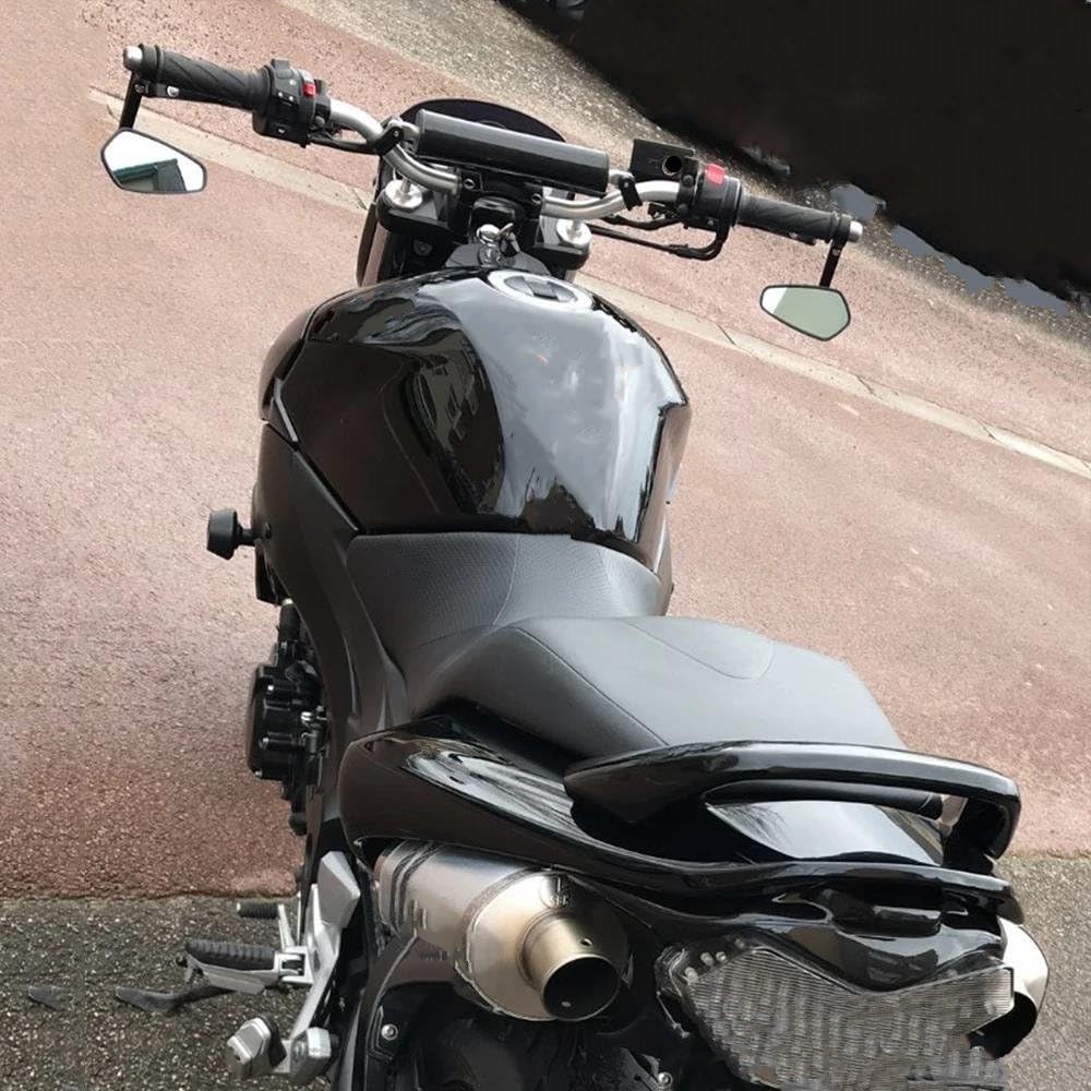Lenkerendenspiegel Für Ducati Für Hypermotard 950 848 Für Scramble Universal 22 Mm Lenkerendenspiegel Motorrad Seitenrückspiegel Rückspiegel Seitenansicht am Lenker(Schwarz)