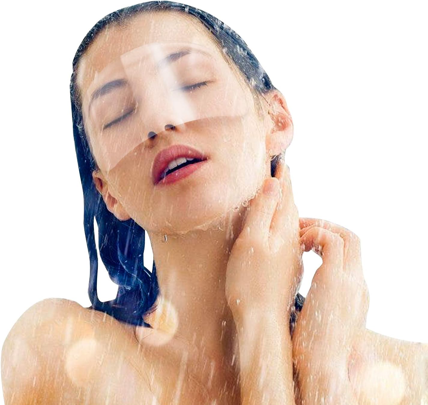 Sanlebi 100PCS Microblading Kit Makeup Shower Face Shields，Clear Visors Eye Protector for Salon Supplies Eyelash Extensions