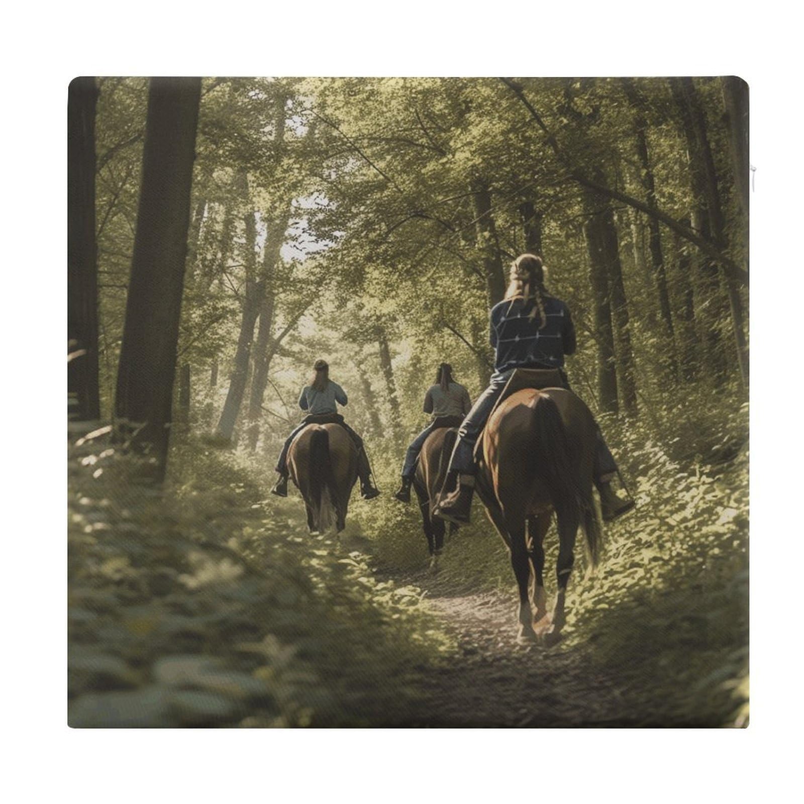 FekiLoot - Square Horse Saddle Cushion Over The Trails Outdoor Memory Foam Non-Slip Comfortable Meditation Floor Cushion for Kitchen Dining Office