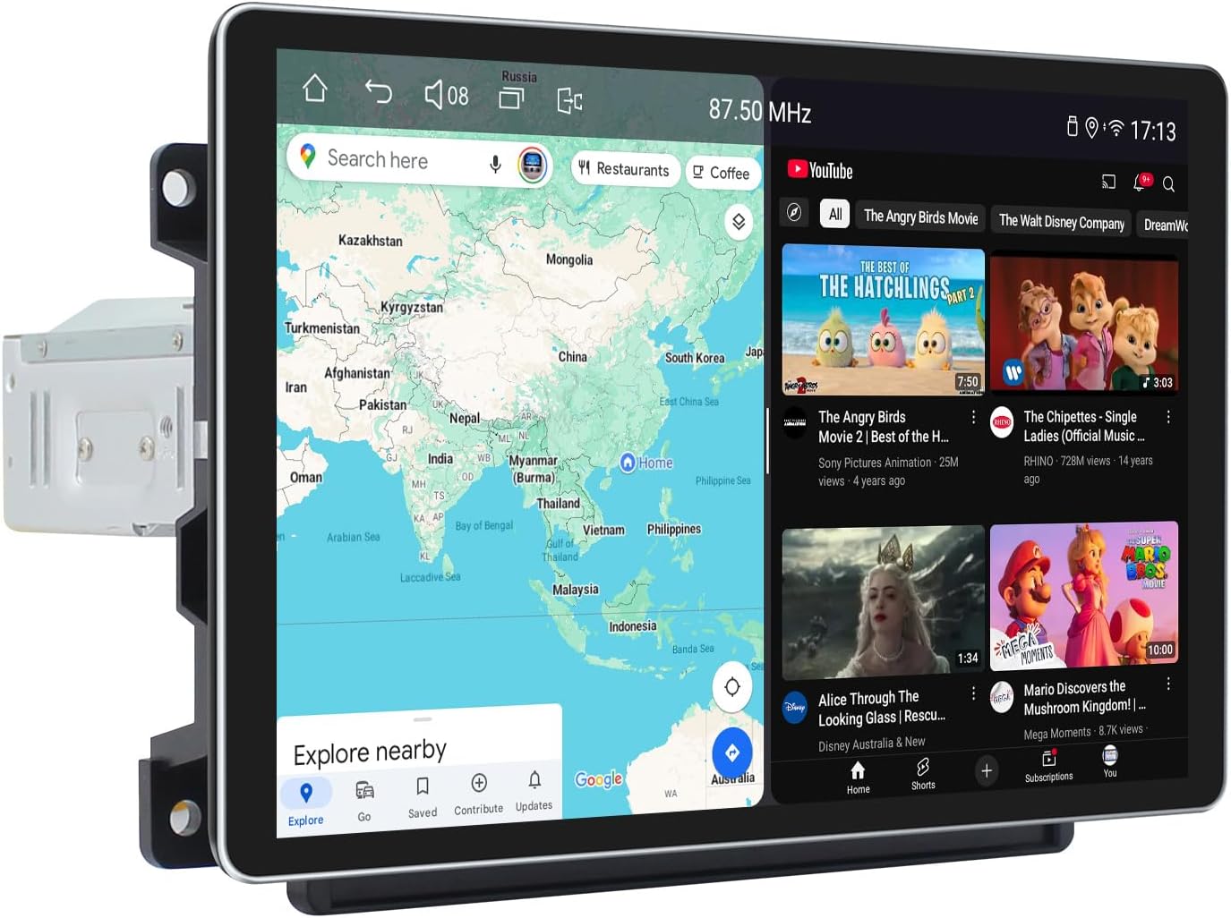 Joying Car Radio for Dodge RAM 1500/2500/3500 2013-2018 Upgrade, Android 13 Head Unit 10.1 Inch IPS Touchscreen Stereo for 8.4" OEM Display, with CarPlay & Android Auto, Mirror Link, AM/FM(JY-CR852T8)