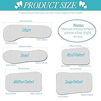 Vista 2 de 5 Piezas Espejo Dental Intraoral Reflector Oclusal para Fotografía Intraoral Espejo de 2 Lados Vidrio Plateado Intraoral para Foto Dental