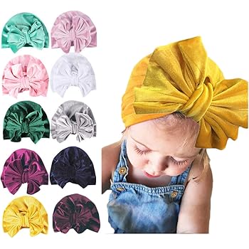 velvet baby turban