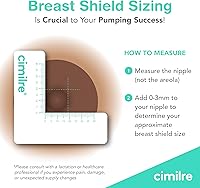 Vista 9 de Cimilre Extractor de leche recargable ajustable S6+, sesiones de bomba personalizables con múltiples velocidades de ciclo y niveles de succión