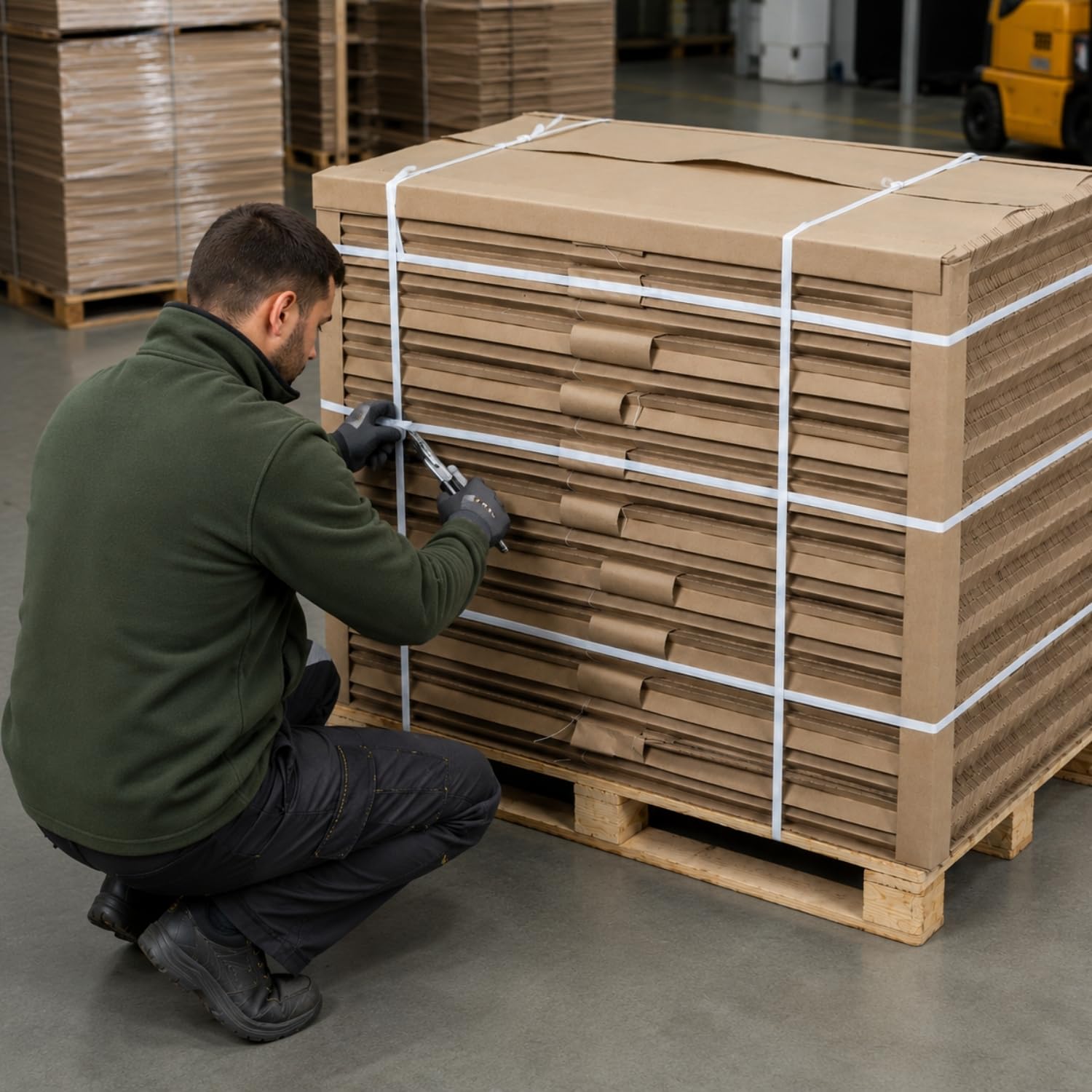 Kantenschutz aus Karton für Paletten Braun 50x50x3 mm 1200 mm Schutz für Kartons und Versand 100 Stück
