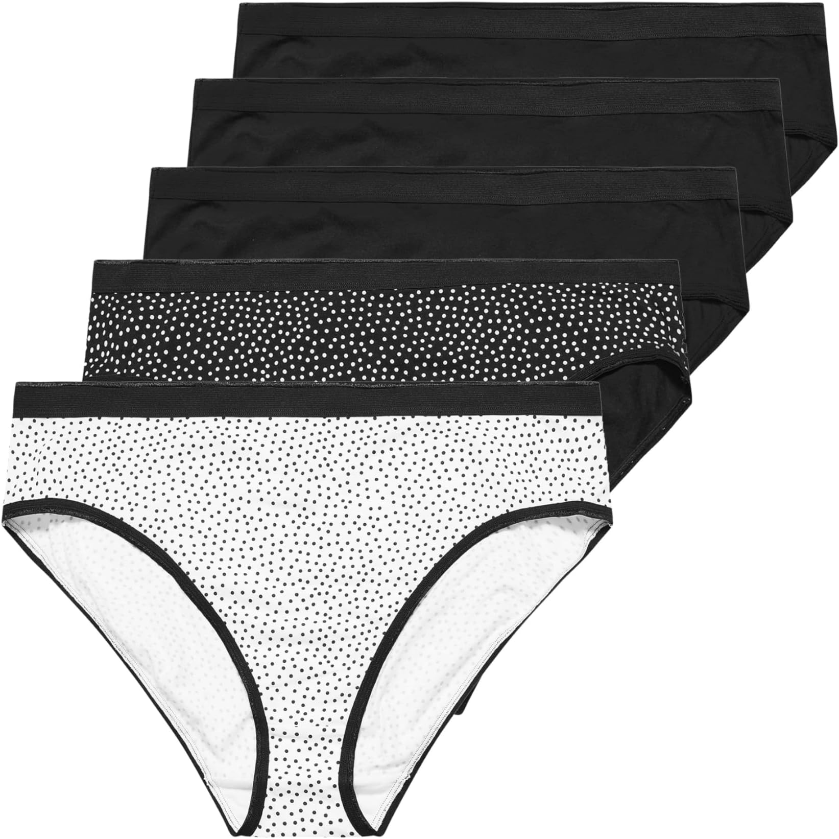 Yours 5 Pack Curve High Leg Knickers - Women's - Plus Size Curve