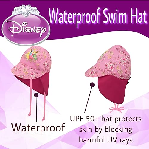 Miniatura 2 de Disney Gorro de natación para niñas pequeñas, gorro de natación para niñas pequeñas, gorro de natación para niños pequeños con Frozen y Minnie y
