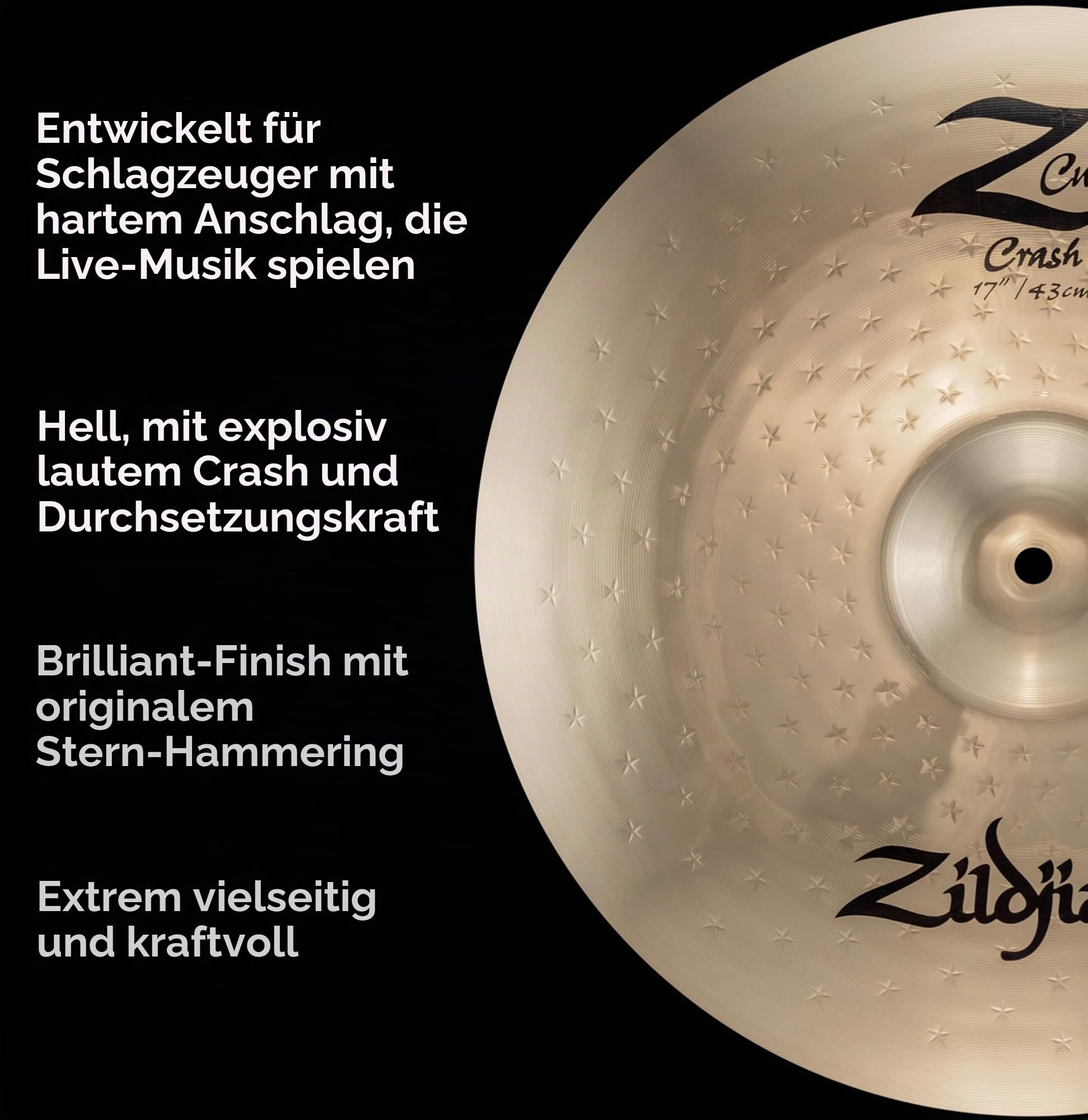 Zildjian Z Custom Crash 17" - Crash Becken