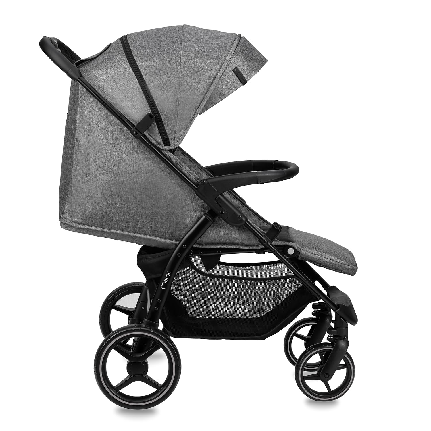 MoMi MIYA EVA Kinder-Buggy Kinderwagen ab 6. Monat bis 22 kg 5-Punkt-Sicherheitsgurt Einkaufskorb Fußsack Getränkehalterung Regenschutz Insektenschutz