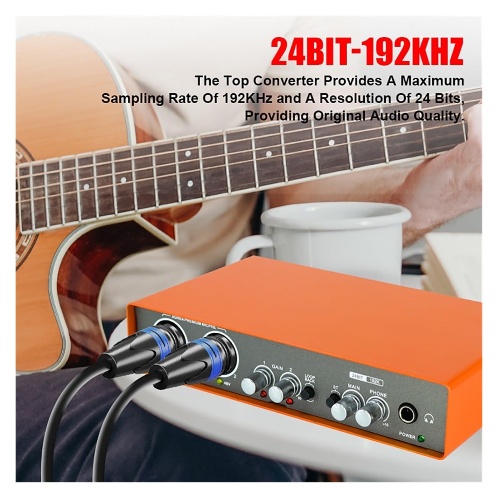 Kit Scheda Audio Microfono Interfaccia Audio Scheda Audio di Registrazione Mixer per Chitarra Elettrica Console di Mixaggio Professionale Sito Studio Configuraz,