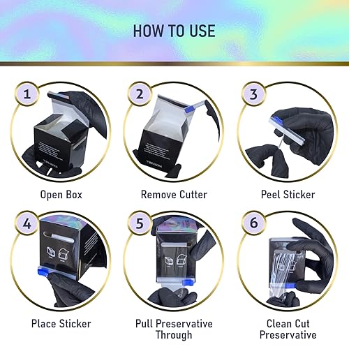 Miniatura 9 de BRAWNA Paquete de 2  2600 pies 2,624.7 ft en total Película preservativa  Envoltura de microblading para rubor de labios, laminación de cejas y