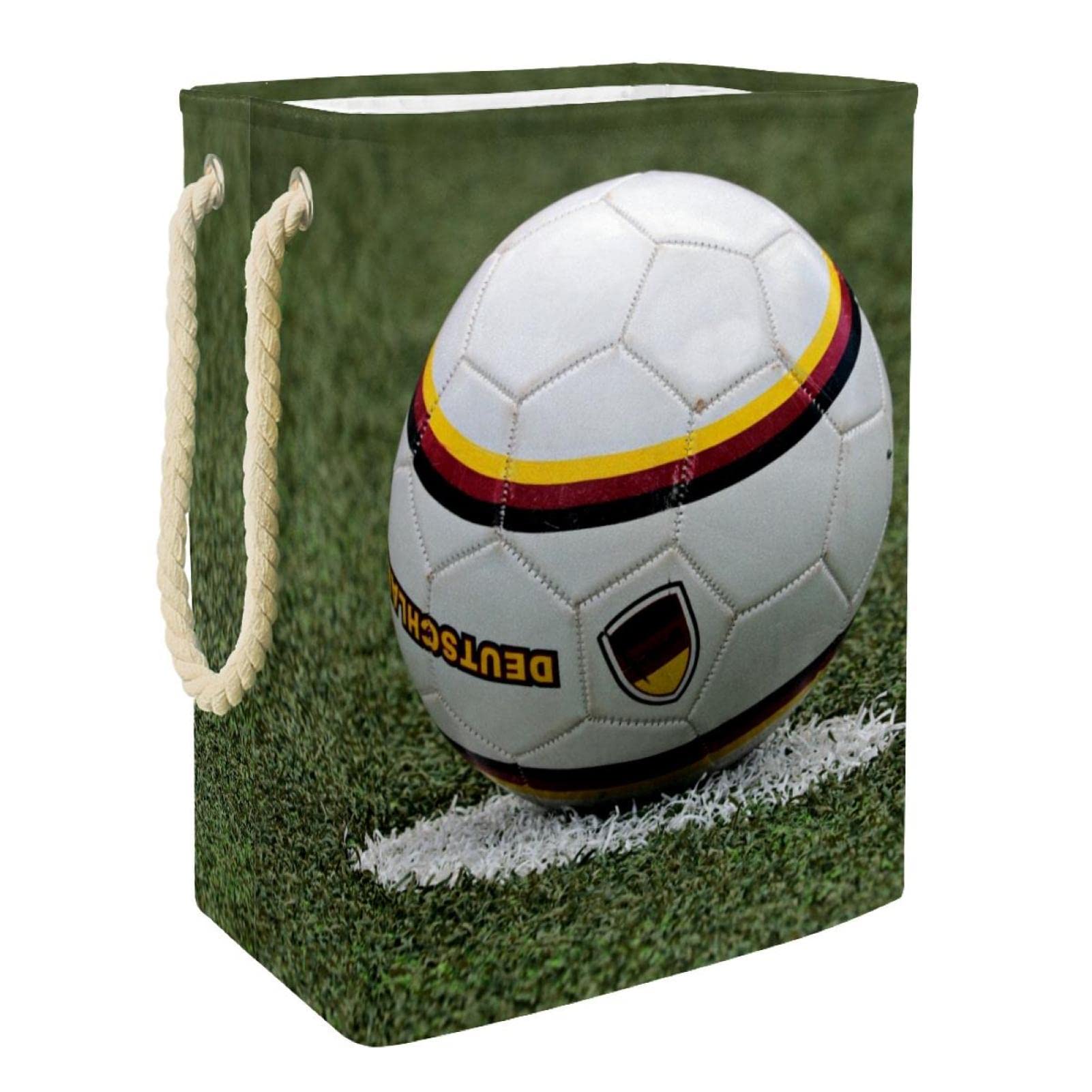 Panier à linge de football imperméable avec poignée robuste