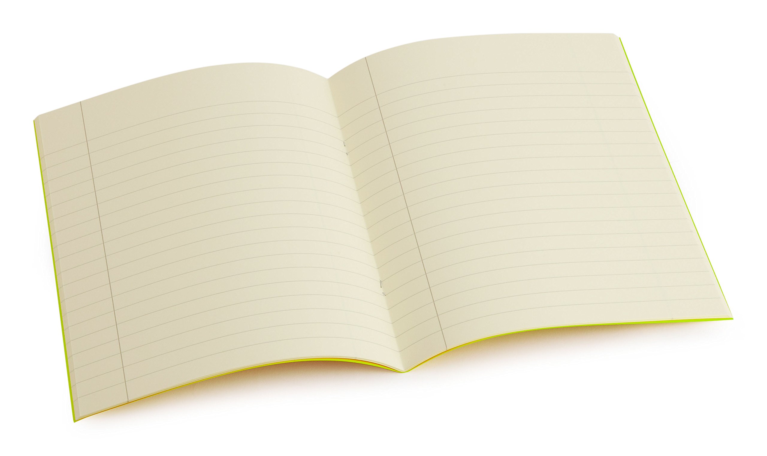 Crossbow Education Dyslexia Tinted Exercise Books - 9" x 7" 10mm lined with margin - Cream (10 Pack) โ image 1