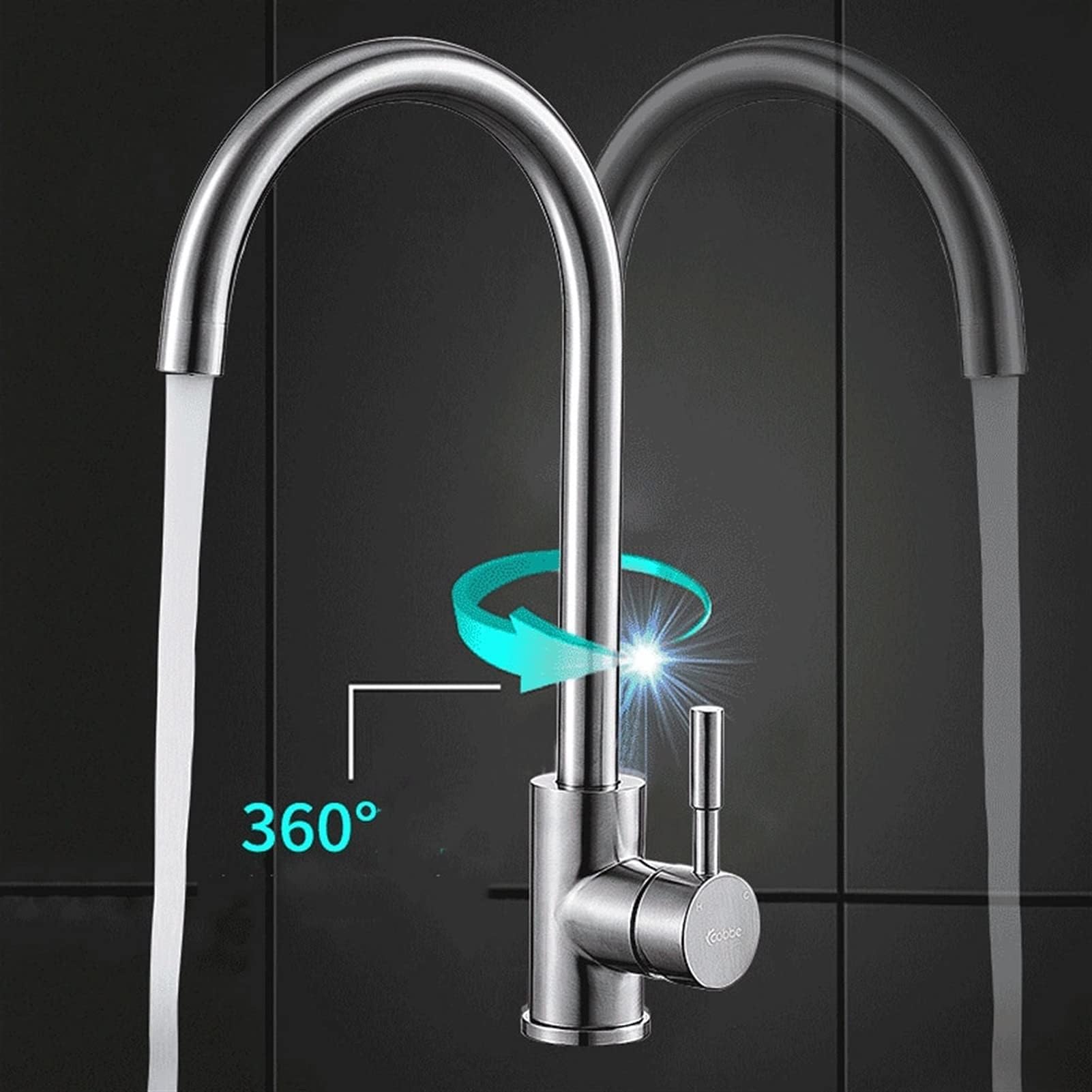 SDdPulse Fregadero de cocina de acero inoxidable 304 con canasta, lavabo de barra de gran capacidad con tubo de drenaje para el hogar y la oficina, plateado, 65 x 43 cm