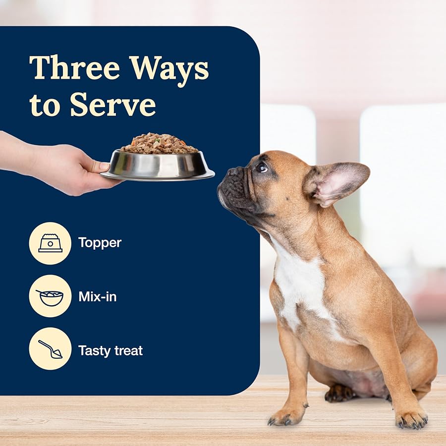 Blue Buffalo Delectables Natural Wet Dog Food Toppers Variety Pack, Tasty Chicken & Hearty Beef, Cuts in Gravy, 3-oz. (12 Pouches, 6 of Each Flavor) - image 7