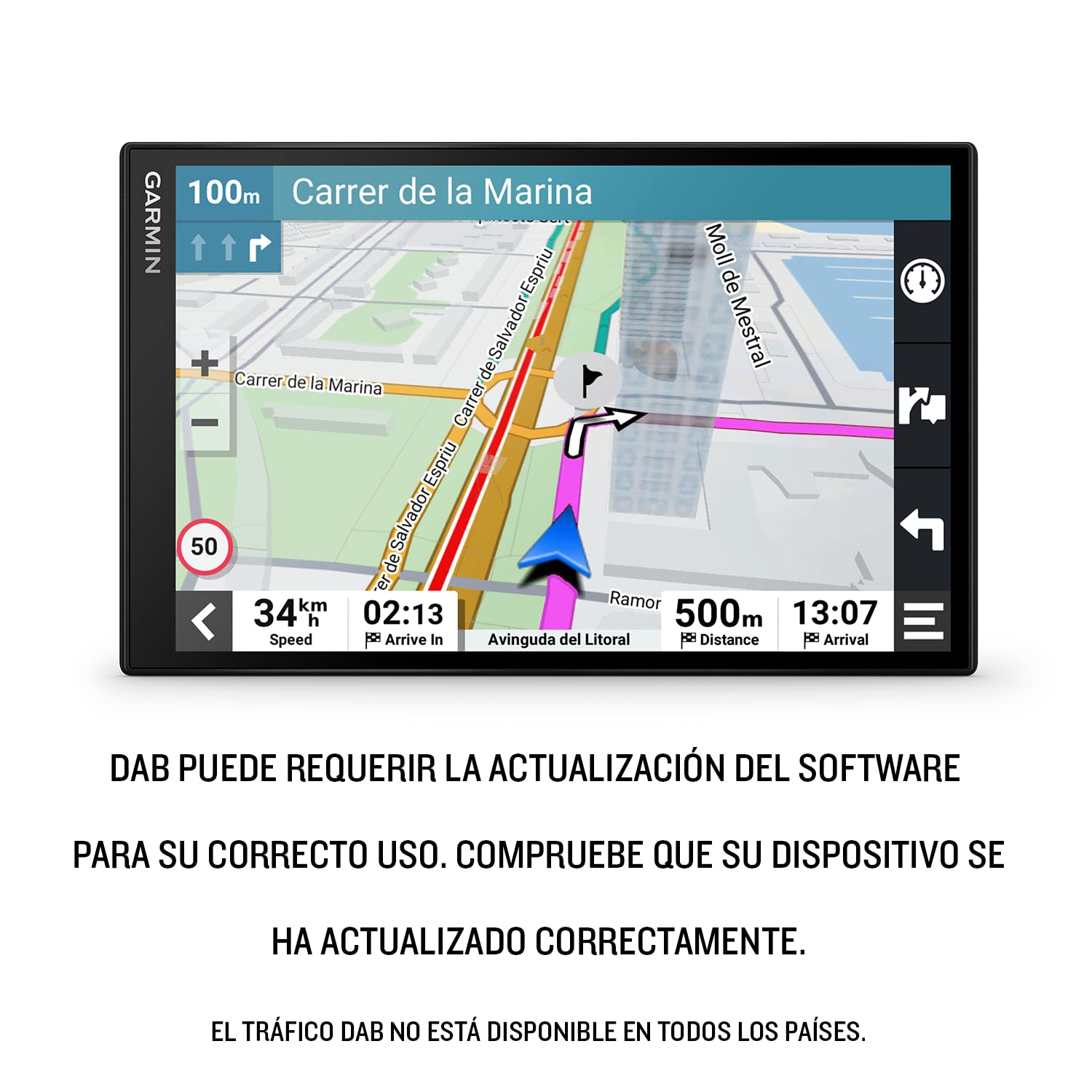 Garmin DriveSmart 86 with Amazon Alexa EU MT-D, Negro
