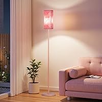 Vista 16 de Juego de 2 lámparas de pie para sala de estar, modernas lámparas de pie altas con interruptores de pie, bombilla no incluida, 64.6'', para sala