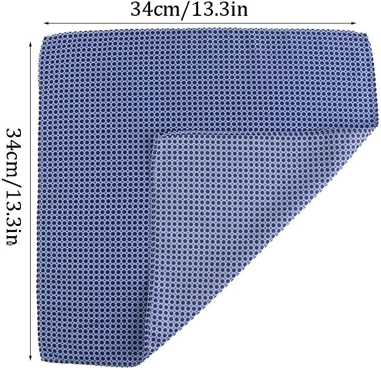 Polka Dot Men's Suit Pocket Square Vintage Print Polyester Silk Handkerchief for Parties Parties