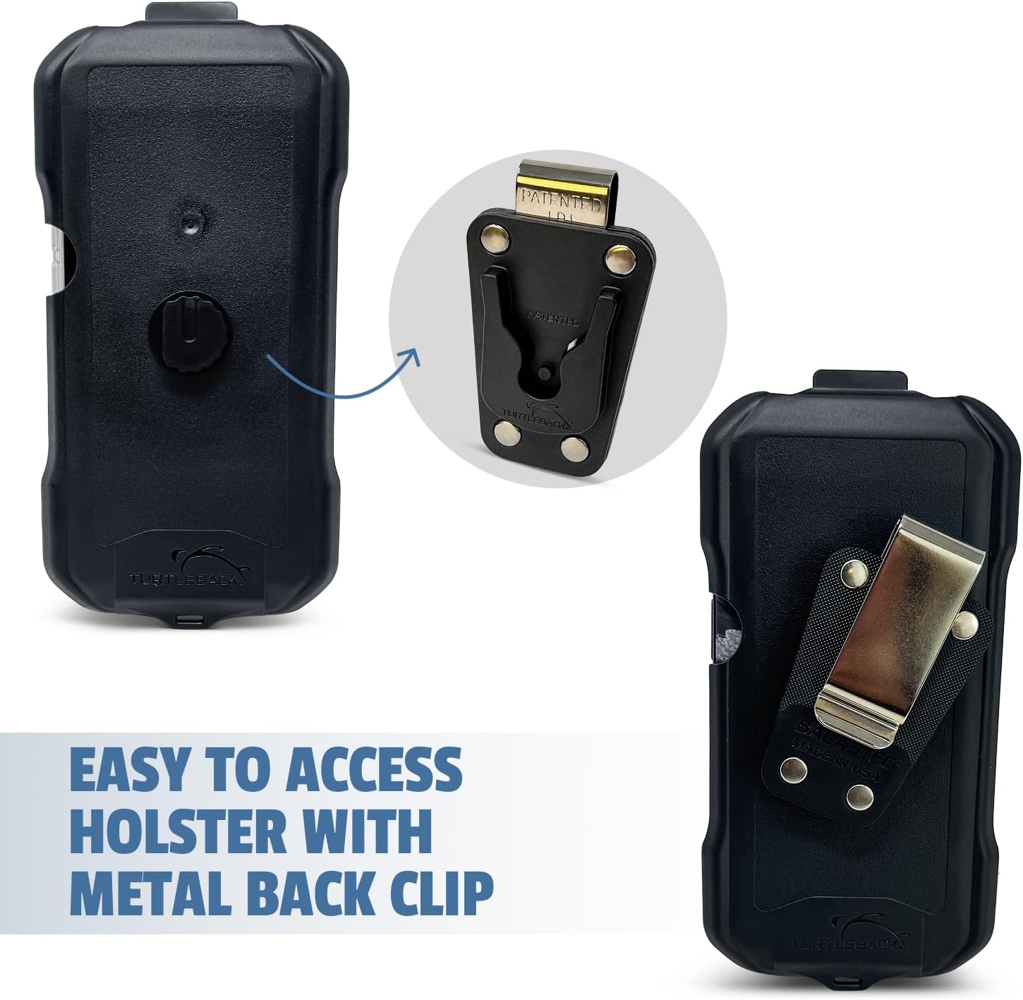 Balastec for iPhone 17 Pro or 17 Air Unbreakable Balastec Resin-Metal Belt Clip Fits Slim MagSafe or TechWoven Style Cases or Smilar Size Case