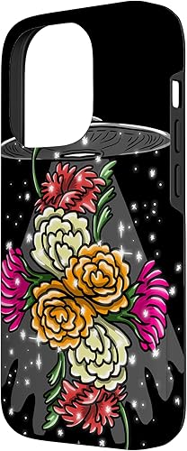 Miniatura 2 de Funda de regalo para iPhone 14 Pro Alien Floral UFO Girly Extraterrestre Space Lover
