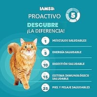 Vista 4 de Iams Proactive Health Adult Indoor Weight & Hairball Control Comida seca para gatos