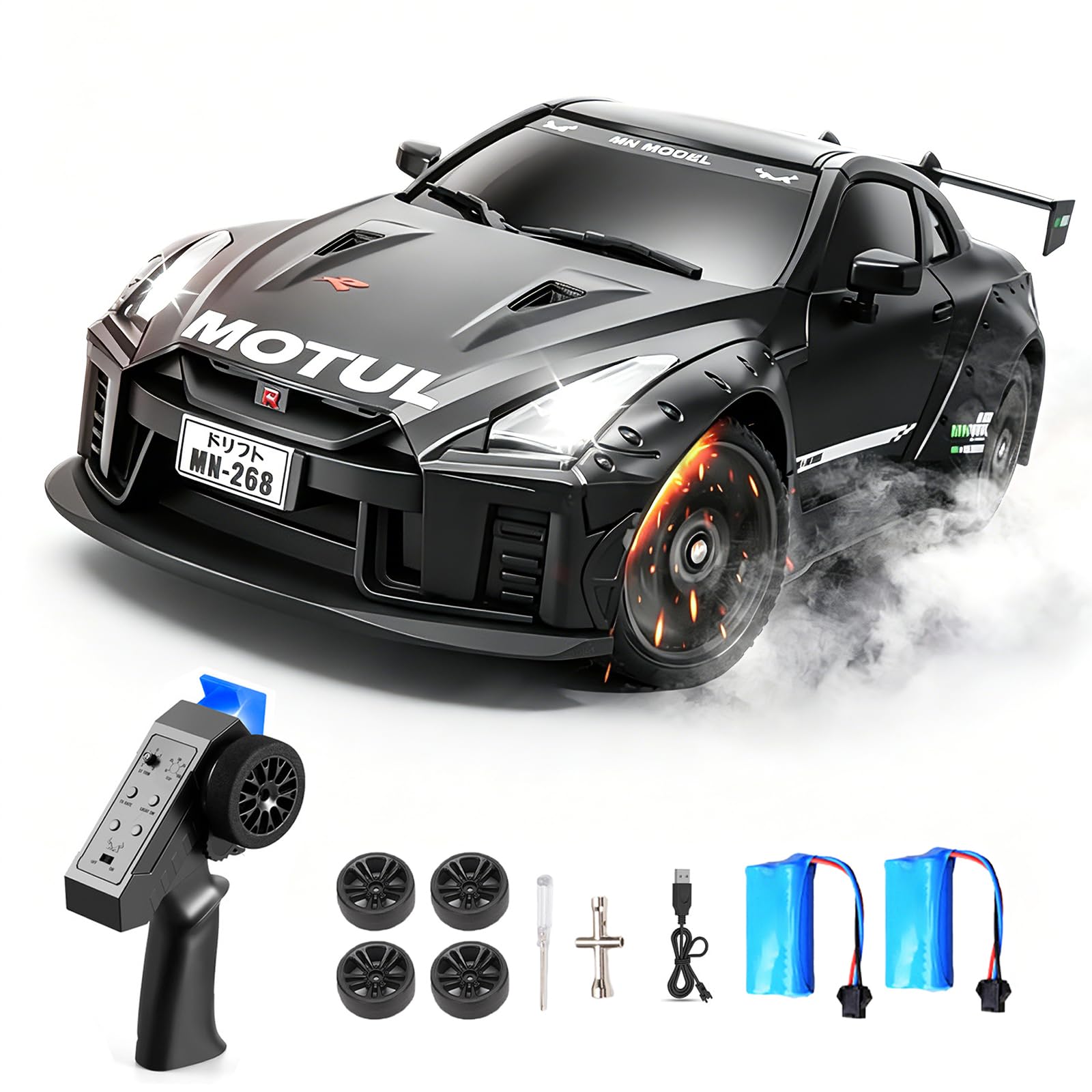 Hylukon MN-268 RC Drift Car, 1:16 Scale High Speed 20 KMH Racing