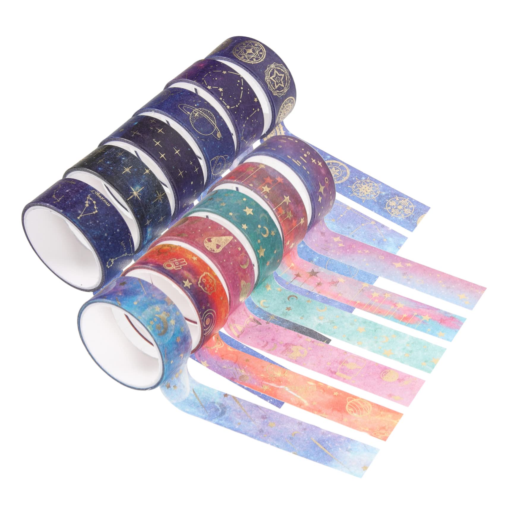 SEWACC 48rollos Cinta Washi De Diseño De Estrellas Para Scrapbooking y Accesorios De Manualidades y