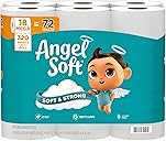 Angel Soft Toilet Paper, 18 Mega Rolls = 72 Regular Rolls, Soft and Strong Toilet Tissue