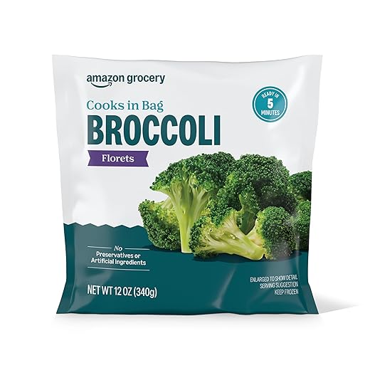 Amazon Grocery, Broccoli Florets, 12 Oz, Frozen (Previously Happy Belly, Packaging May Vary)