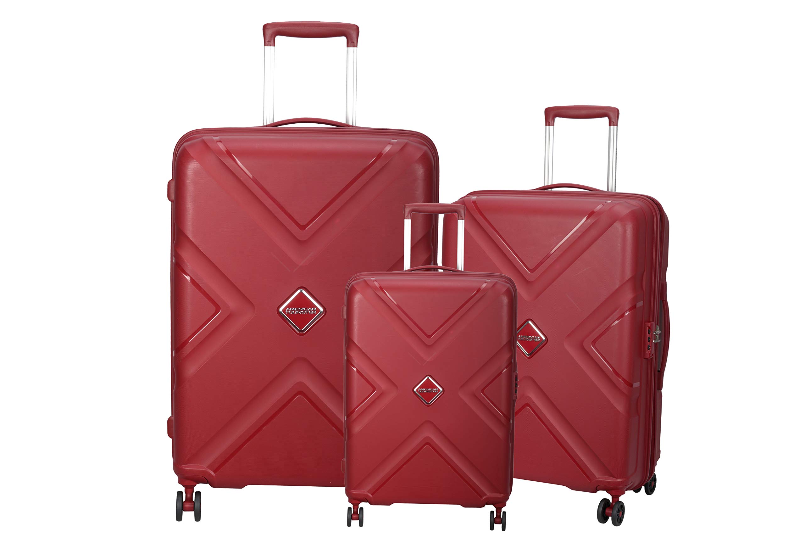 American Tourister Set Of Polycarbonate Small 55 Cm Medium