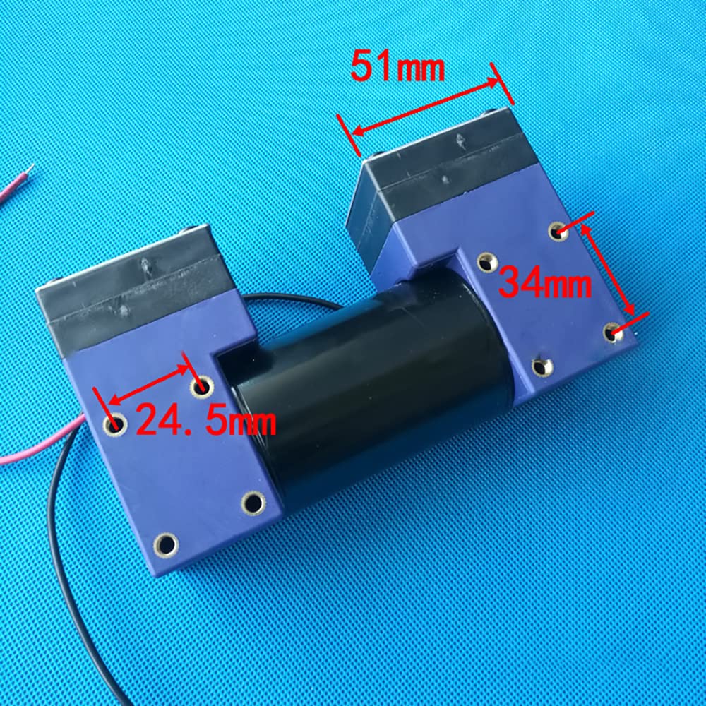 Mikro Vakuumpumpe, Mini Doppelkopf Membranpumpe, Elektrische Pumpe, Leise Kleine Medizinische Luftpumpe 25W 15L/MIN (220V)