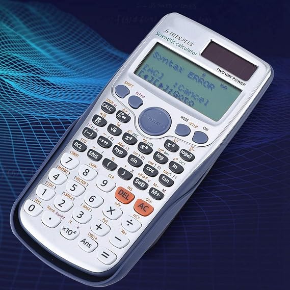 Portable Functional Calculator with LCD Display, Multifunctional Math Calculations for Student Office Workers