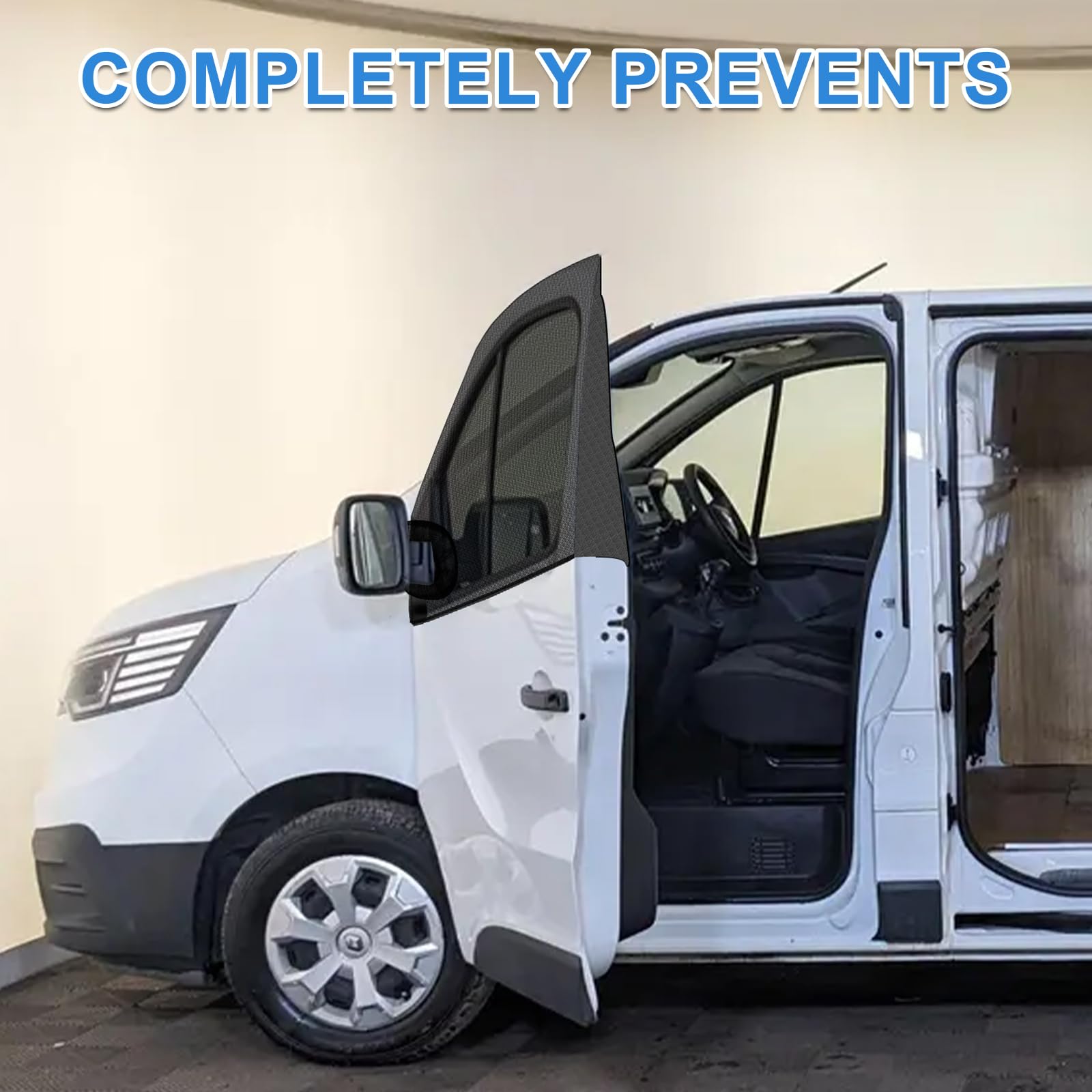 Mosquitera para Reemplazo Renault Trafic/Opel Vivaro/Nissan NV300 2001-2025, Mosquitera Magnética para Ventana Lateral 2 Piezas, Mosquiteras Insectos Transpirables para Acampar al Aire Libre