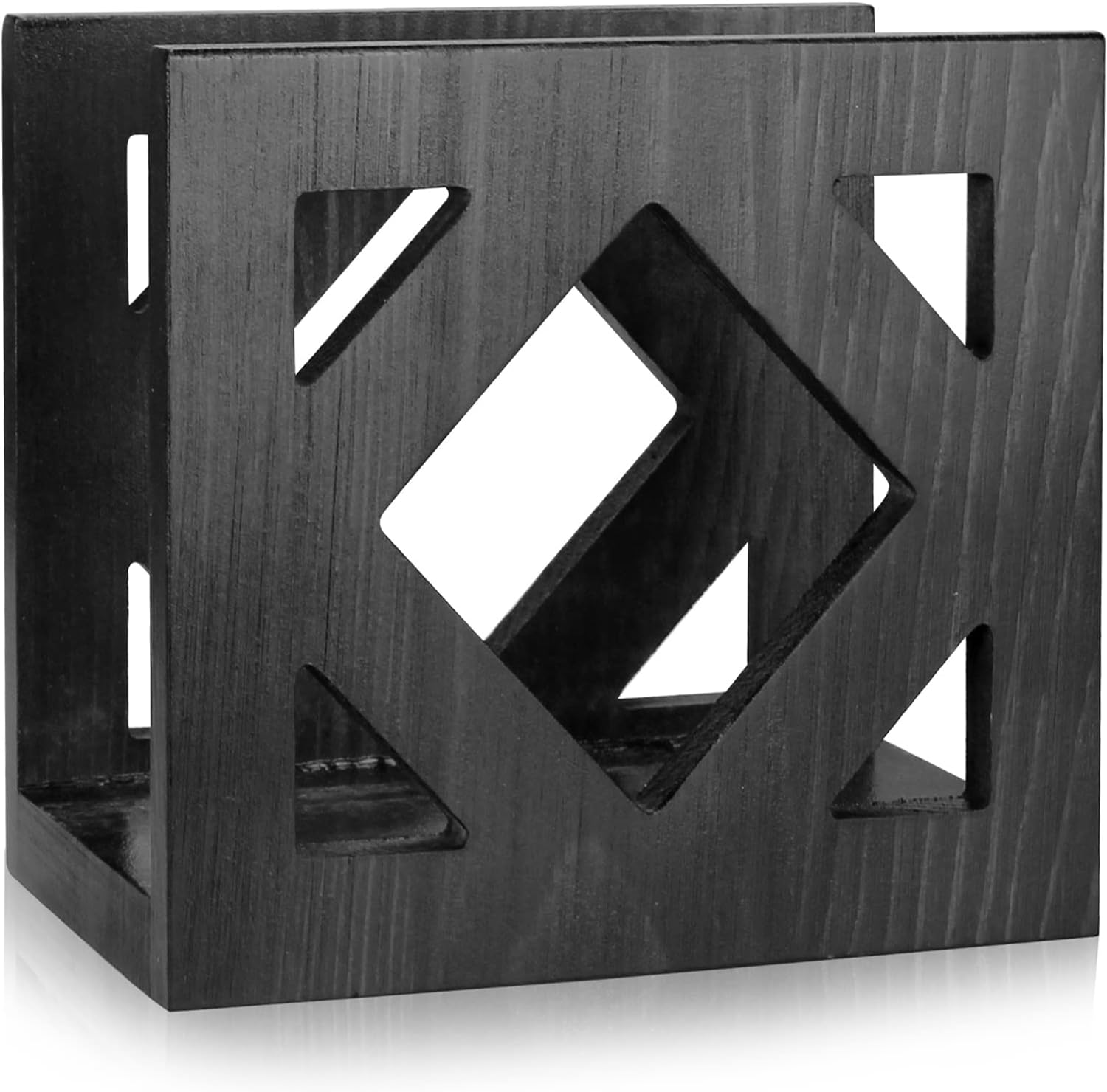 Best Farmhouse Wooden Cocktail Napkin Holder Decorative Wood Modern Napkin Holder