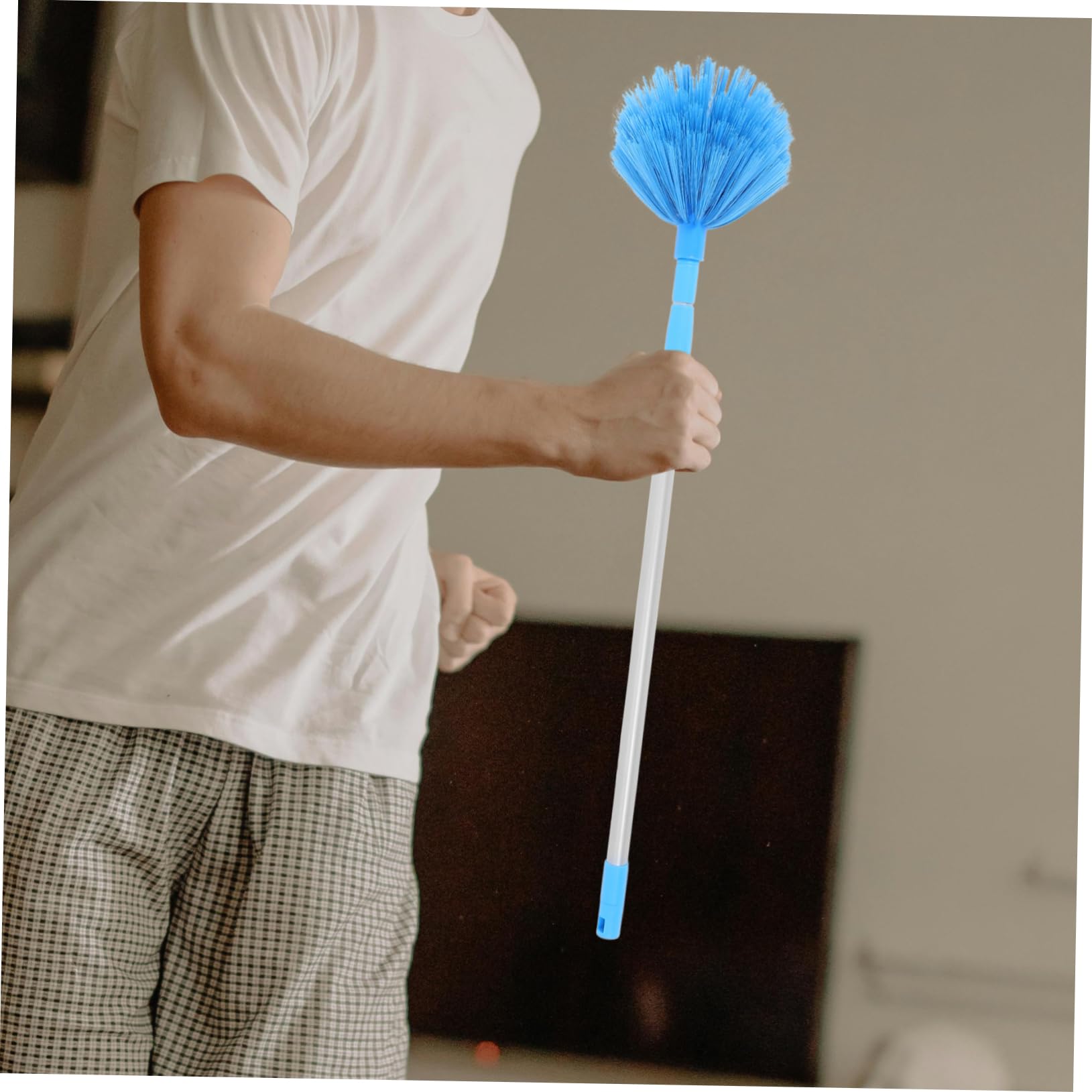 1Juego Plumero Extensible para Techo con Mango Ergonómico Atrapapolvo Ligero para y Limpieza de para Ventiladores y Lámparas