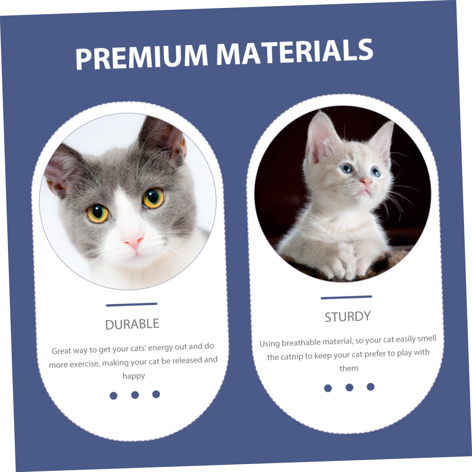 Happyyami 12pièces Jouets pour Chats avec Herbe à Chat Oreillers Interactifs pour Chaton Jouets à Mâcher pour Intérieur