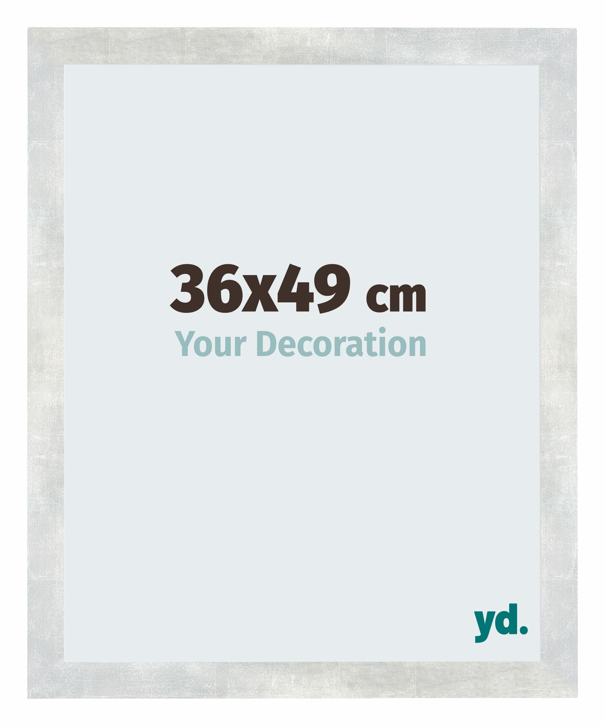 Your Decoration - Puzzle frame 36x49 - Silver Shiny Vintage - Puzzle frame 500-1000 Pieces - MDF Photoframe - Mura