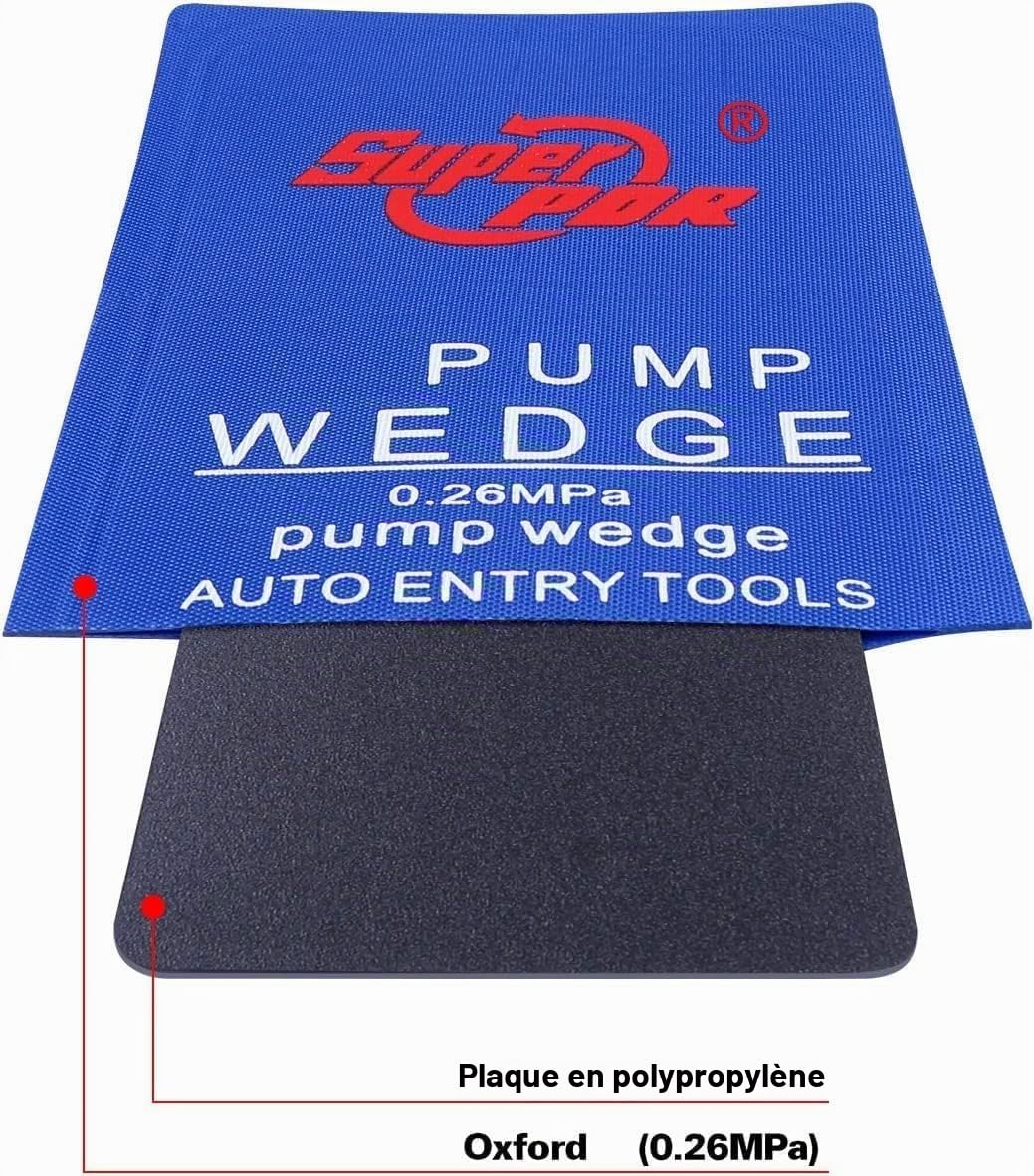 PDR TOOLS Lot de 4 coussins de montage de 300 kg Pro, cric à air, montage de fenêtre pour porte et fenêtre, poids porteur de levage, gonflage