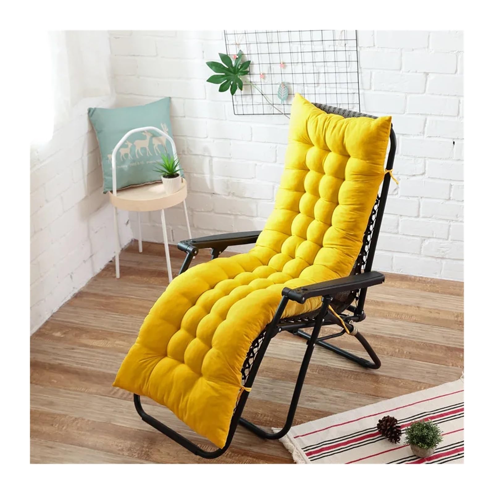 Cojín para coxis Cojín de Asiento Cojín Largo para Silla, cojín Suave para Comedor, Patio, hogar, Oficina, Interior, Exterior, jardín, sofá, glúteos(10,48x180cm)