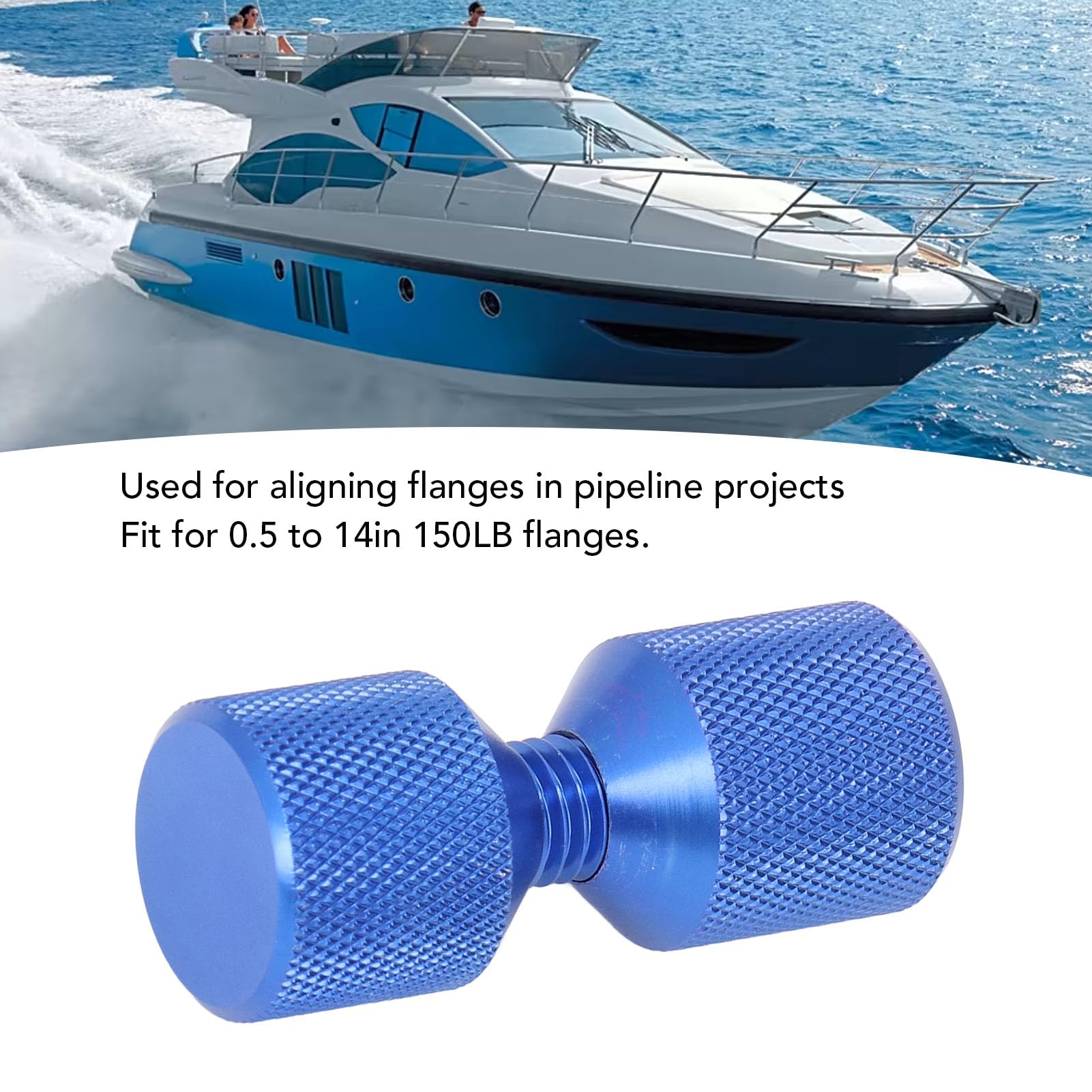 KIMISS Goupille D'alignement de à 2 Trous, Jeu de Broches à Double Trou en Aluminium anodisé, Adaptée aux s de 0,5 à 14 Pouces de 150 LB, Légère avec Design Ergonomique,