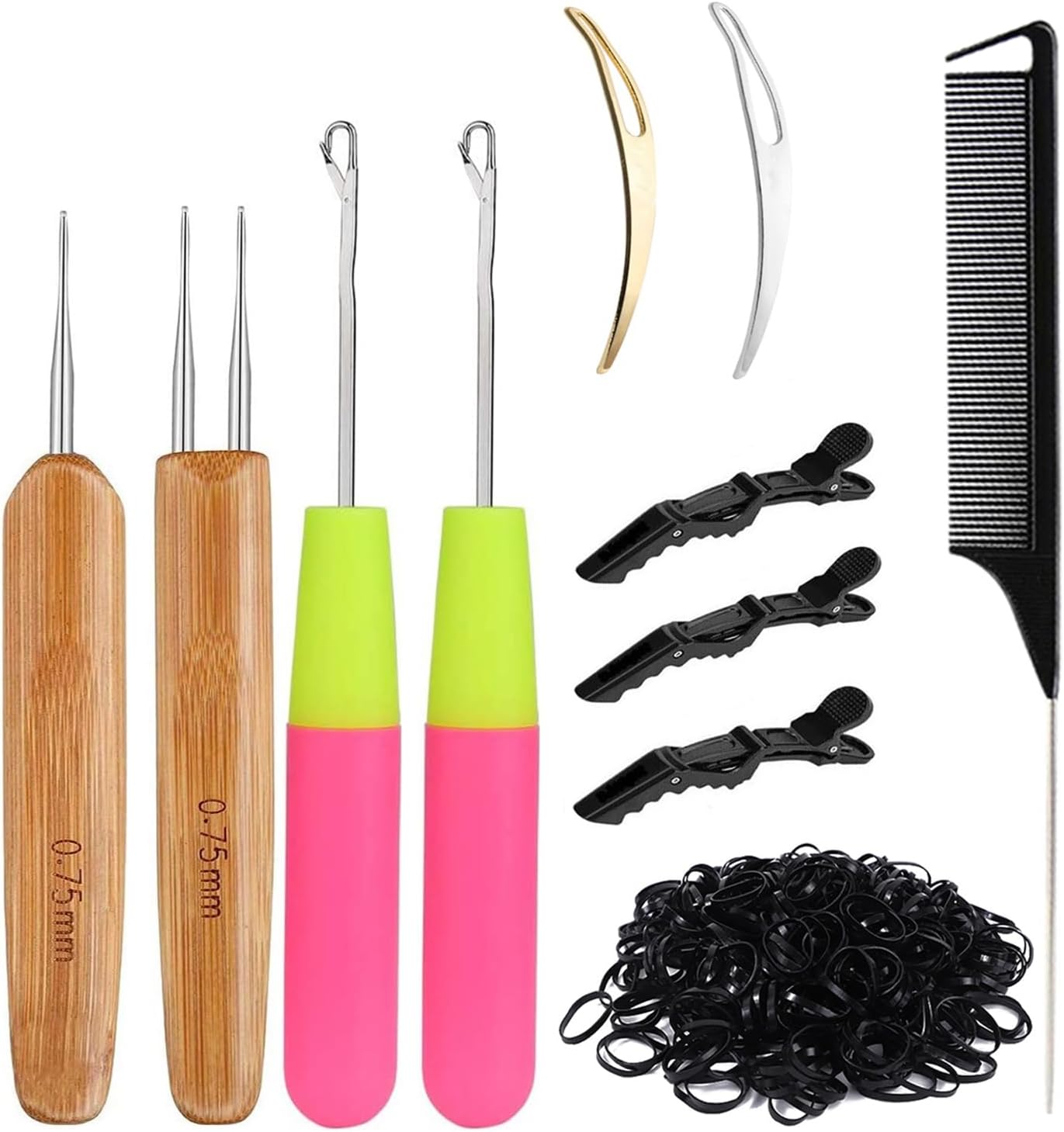 Dreadlocks Crochet Hook Tool, 2Pcs Dreadlocks Crochet