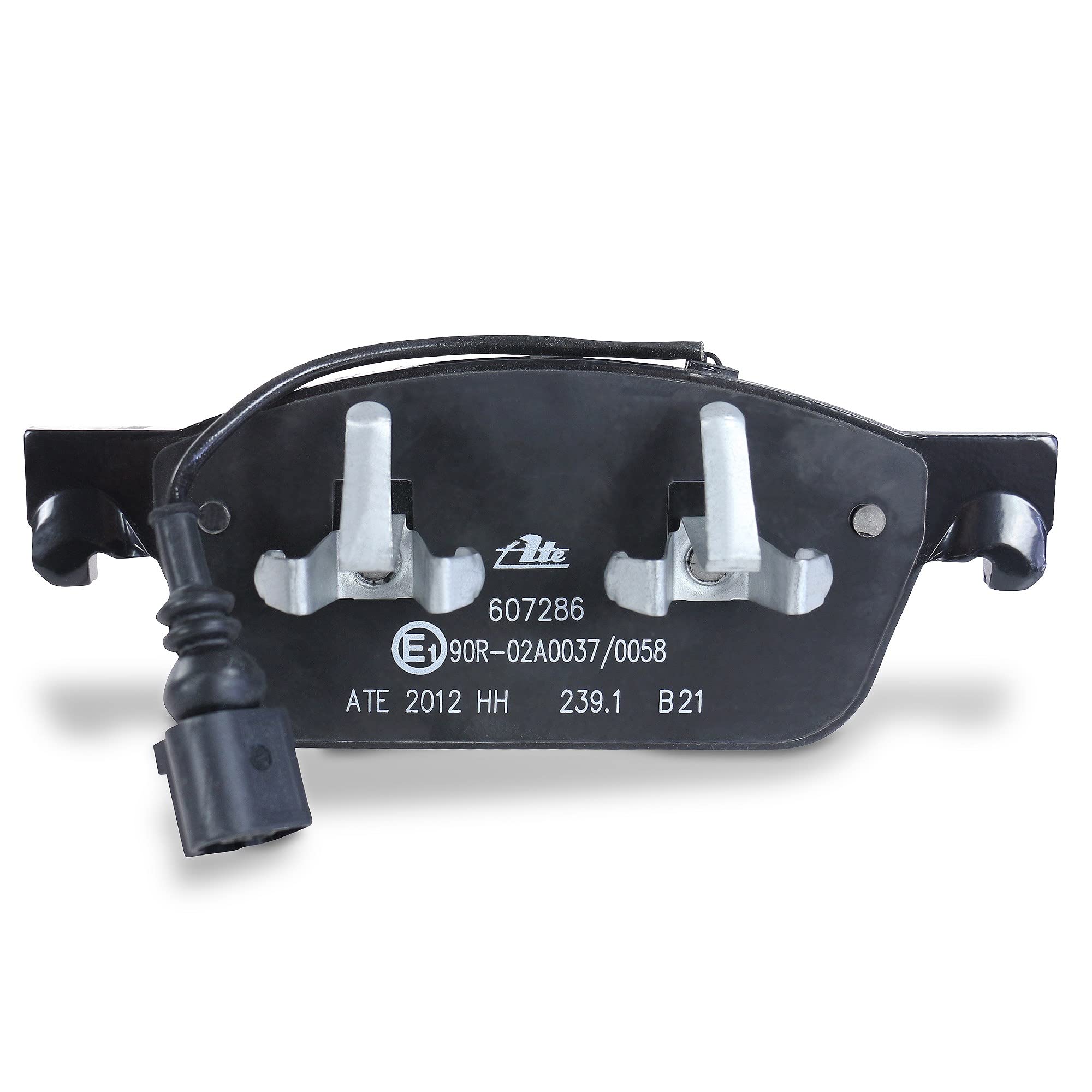 ATE 607286 Kit Pastiglie Freno Anteriori | Con Contatto Usura | Altezza 75mm Larghezza 193mm Spessore 18,2mm - 2