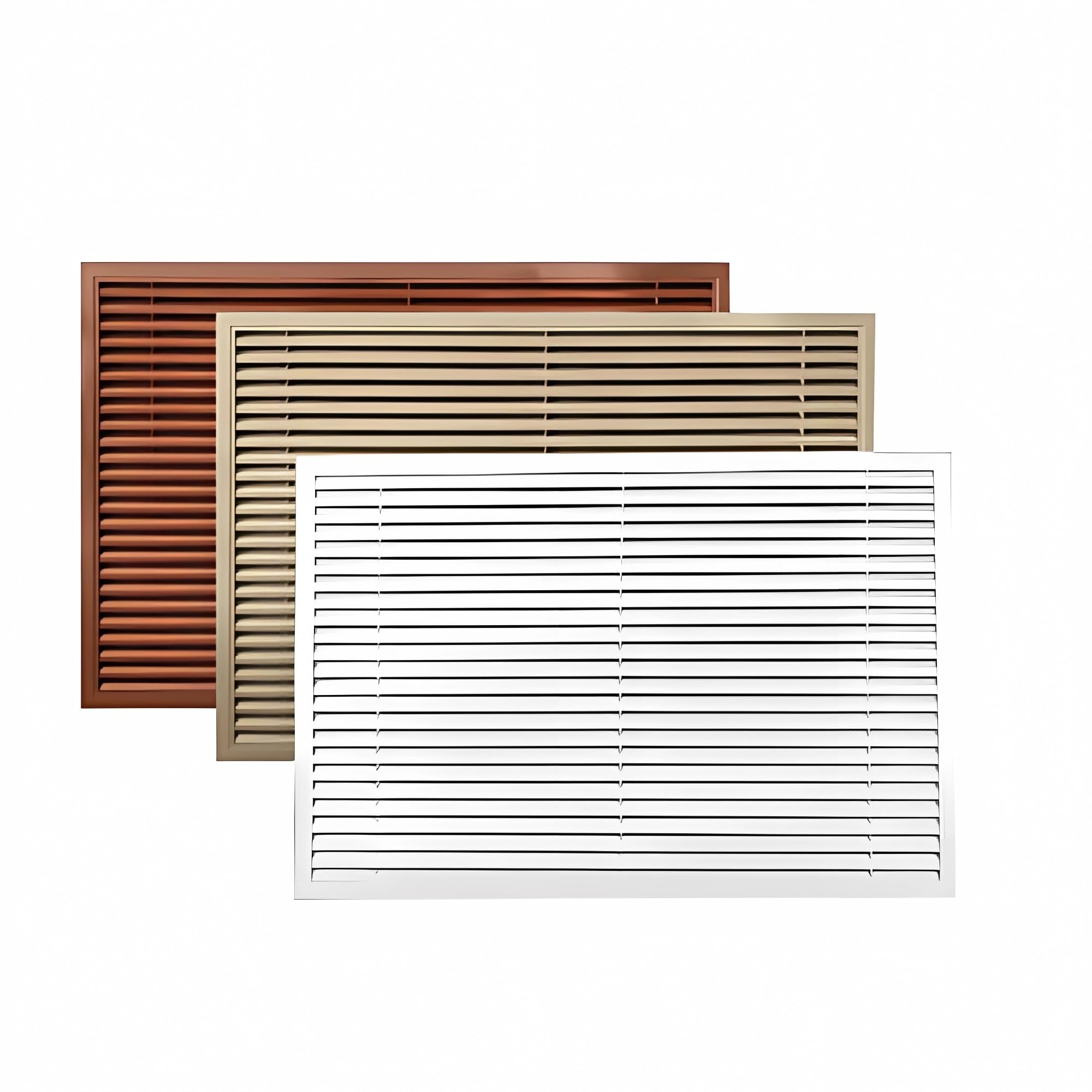 Griglia per radiatore in alluminio, 55 x 55 m, pannello Aess per oggetti nascosti, colore: cachi, per casa e ufficio, design Deor & Ele