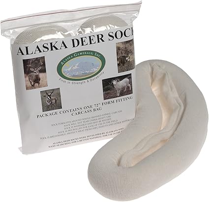 Amazon Com Alaska Game Bags Game Deer Sock Rolled Carcass Bag 72 Inch White Ads1272 Hunting Game Belts And Bags Sports Outdoors