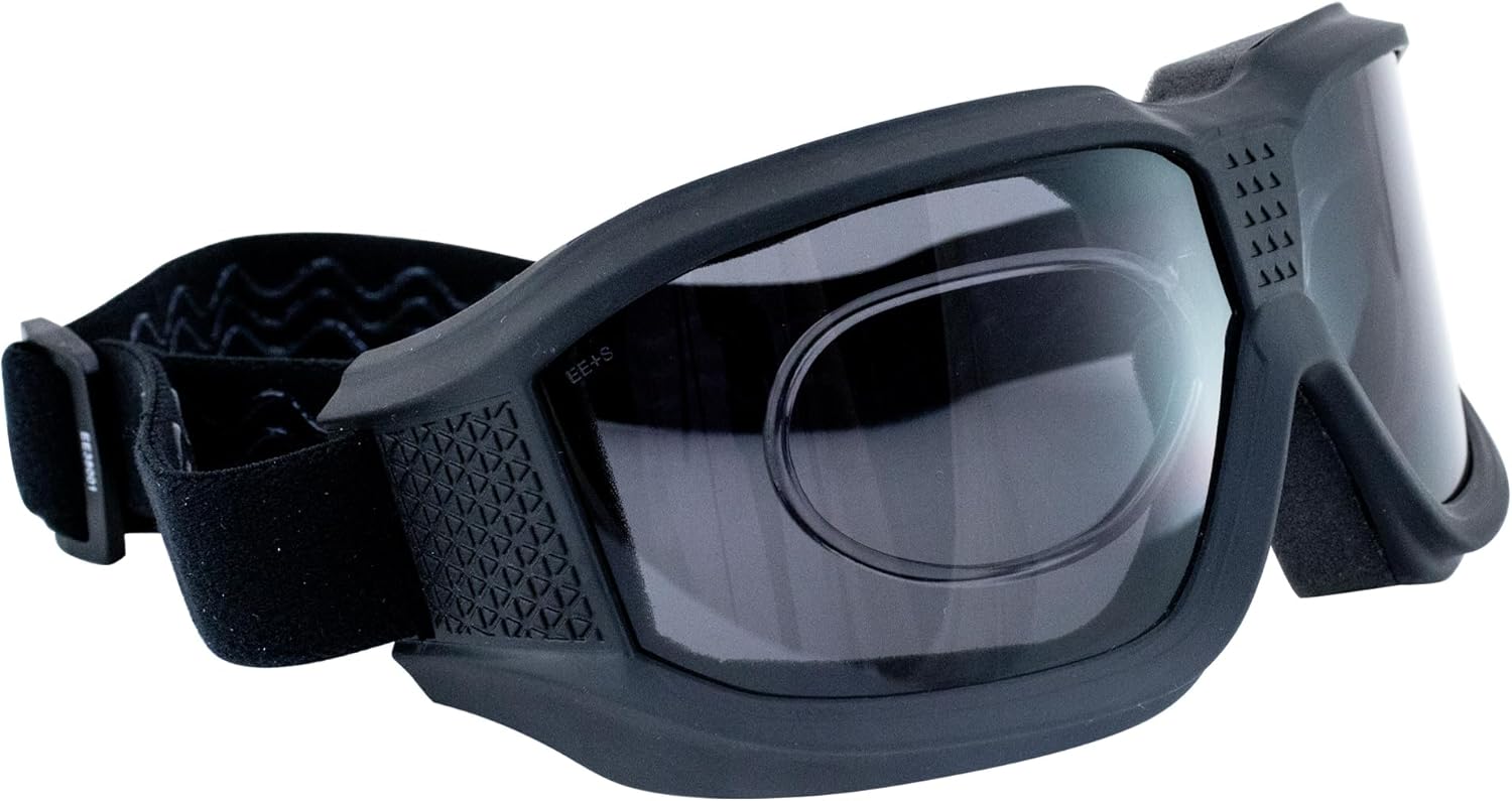 Birdz Eyewear Hawk Over The Glasses Motorcycle Goggles Biker 2 Pairs Anti-Fog Clear & Smoke Lenses ANSI Z87.1 Safety Rated - Image 9