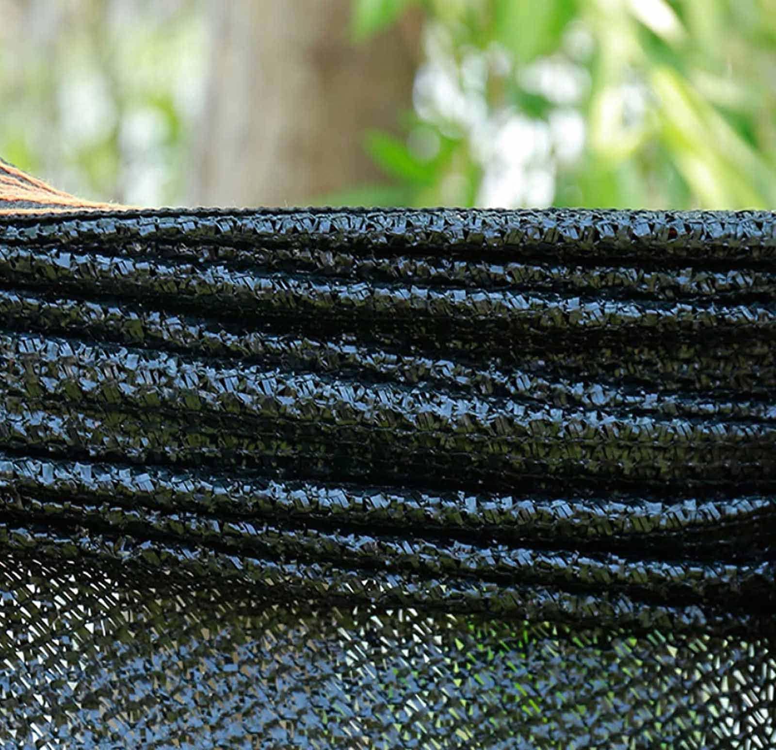 GLDYTVF Outdoor Sun Shade Canopy for Garden Greenhouse Patio 2x3m Black Shade Sail with Mesh Tarp and Privacy Netting