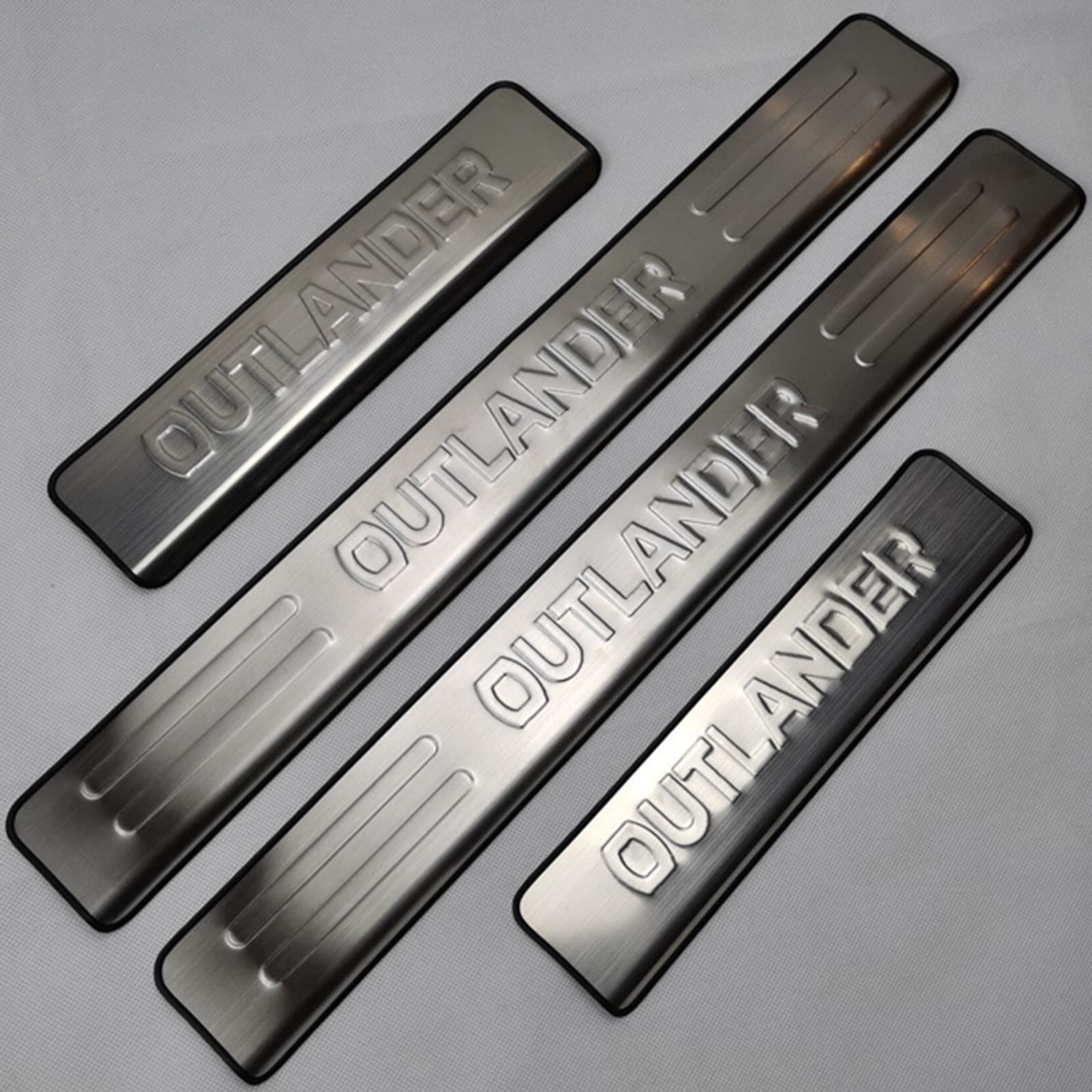 Eagleg B Car Door Sill Protector For Mitsu-Ishi Outlander 2009-2021 4Pcs Scuff Plate Stainless Steel Stickers Accessories,